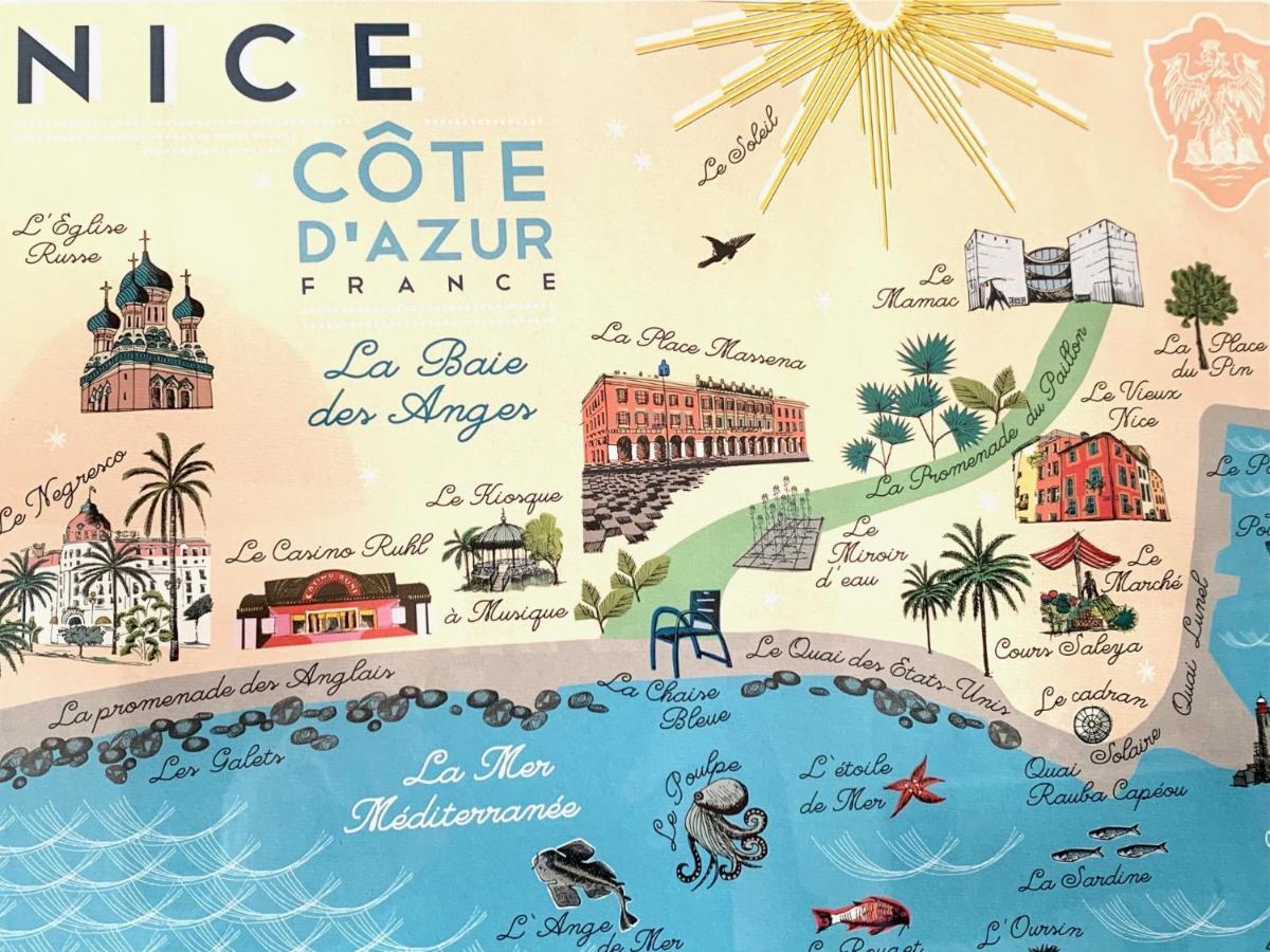 Aparthotel Riviera - Loft Gilly 1 - Old Town - 100 M Plage De La Promenade Des Anglais - Superbe Grand Studio Ac 尼斯 外观 照片