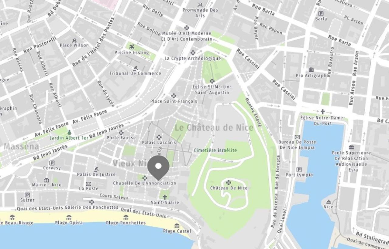 Aparthotel Riviera - Loft Gilly 1 - Old Town - 100 M Plage De La Promenade Des Anglais - Superbe Grand Studio Ac 尼斯 外观 照片